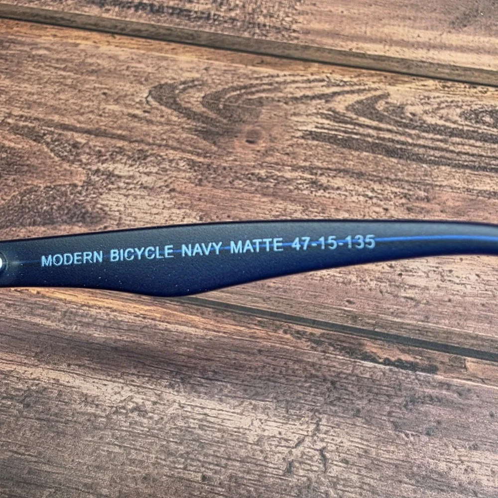 Modern Optical Bicycle Navy Matte Eyeglass Frames 47-15-135 Rectangular Glasses
